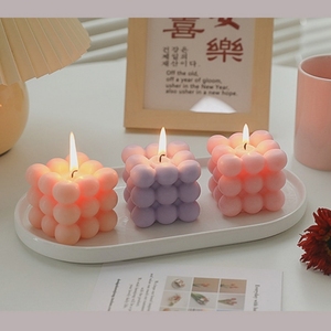 Vela Aromática de Parafina en Forma de Cubo, de Alta Gama, Ecológica, Moderna, Creativa, para Decoración del Hogar, Hecha a Mano y Personalizada - Product Image 3