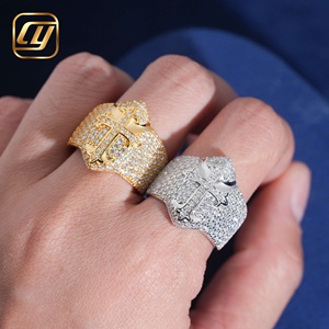 Factory IGI Certified Lab Grown Diamond <b>Cross</b> <b>Ring</b> Full Micro Pave Diamond Jewelry Custom Service 925 <b>Silver</b> <b>Cross</b> Women <b>Ring</b> - Product Image 5