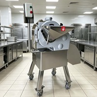 MEIYING MQD800 Automatische RVS Groente- en Fruit Snijmachine met verwisselbare schijven, motor aangedreven, hoge efficiëntie, commercieel gebruik