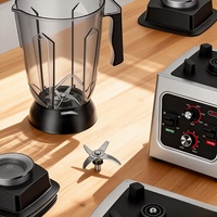 HELAXEN Commerciële Blender Sapcentrifuge IJskruiser Multifunctioneel RVS 2200W 220V/110V Oververhittingbeveiliging 2.8L-7L Knop