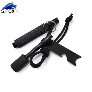 Kit de survie de qualité supérieure, sifflet de boussole, coque en aluminium remplaçable, démarreur de feu à tige de Ferro - Product Image 2