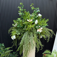 Boule de fleurs artificielles personnalisable pour décoration de mariage, fleurs de soie de luxe en gros pour événements, fêtes et décoration de centres commerciaux