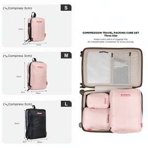 3 יחידות להגדיר אריזת קוביות נסיעות אחסון שקיות ביגוד מיון חבילות נסיעות מטען שקית אריזה - Product Image 5