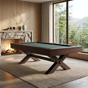 Mesa de <span class=keywords><strong>Billar</strong></span> Americana Moderna de 7 Pies con Pizarra de Pizarra, Tapizada en Cuero y Goma, Económica, para Uso Comercial en Interiores, para el Hogar y Negocios - Product Image 2