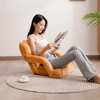 Canapé paresseux convertible moderne en tissu avec accoudoirs et dossier Tatami, petit fauteuil de loisirs pour salon, livraison directe, une pièce