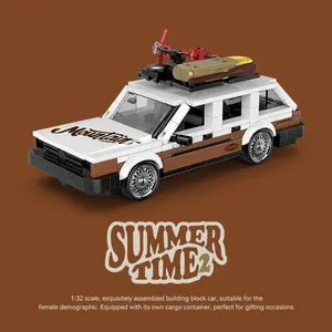 PB PB8824 Nouveau modèle de voiture de camping urbaine créative, machine à retourner le temps, modèle MK2, ensembles de blocs de construction en briques, jouets pour enfants, cadeaux - Product Image 2