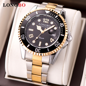 <span class=keywords><strong>Longbo</strong></span> นาฬิกาข้อมือสำหรับผู้ชาย, นาฬิกาข้อมือควอตซ์เรืองแสงของผู้ชายนาฬิกาข้อมือสายเหล็กสำหรับผู้ชาย - Product Image 2