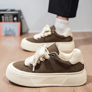 <b>Men</b> Chunky Sole Casual <b>Shoes</b> Fashion Comfortable Soft Bottom Work Sneakers - Product Image 3