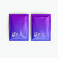 Sachets personnalisés en Mylar à trois soudures latérales, scellables à chaud, anti-odeur, pour cosmétiques, masques brillants et sachets de shampoing