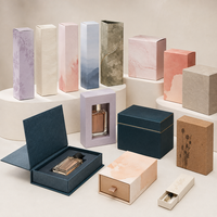 Emballage en carton pour flacon de parfum de voyage avec fenêtre et plateau sécurisé pour mini-flacons pulvérisateurs, logo personnalisé, fournisseur en gros
