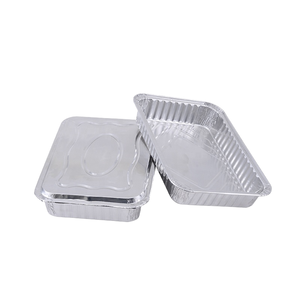 Boîte en aluminium jetable pour plats à emporter avec couvercle en plastique, qualité alimentaire, capacité 230 ml, logo personnalisé, prix direct usine - Product Image 2