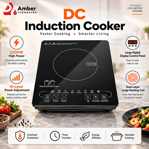 Cocina de Inducción de Cerámica a Batería, Control Táctil, Función de Temporizador, Cocina Eléctrica Multifuncional - Product Image 2