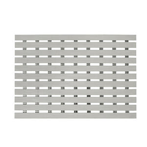 Sky PVC Bathroom Mat Rectangle <b>Light</b> Gray Anti-Slip Water Resistant <b>Shower</b> Floor Mat Minimalist Design - Product Image 3