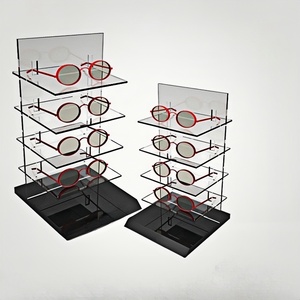 S Kính mát Kính mát Acrylic hiển thị truy cập khóa trường hợp tủ kính que đứng Kính mắt Máy tính để bàn kính giá - Product Image 1