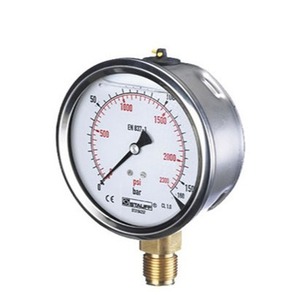 Manomètre analogique Stauff en acier inoxydable 0-200 bars EN 837-1 Utilisation industrielle - Product Image 1