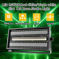 Luz Estroboscópica LED RGBW Frío/Blanco Cálido de 400W, Matriz de 120 Zonas DMX512 para Escenarios, DJ, Clubes, Bodas, Fiestas, Actuaciones en Vivo