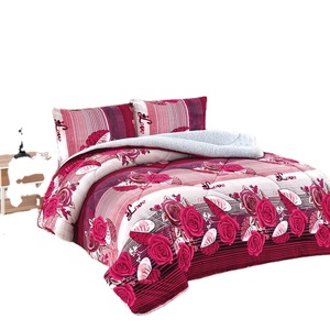 <span class=keywords><strong>Sheets</strong></span> đối với giường bộ đồ giường <span class=keywords><strong>Set</strong></span> Nữ Hoàng Kích thước bedspread <span class=keywords><strong>flannel</strong></span> nhà máy Comforter in 100% Polyester Vải ccomforter sang trọng quil - Product Image 1