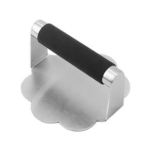 Herramientas para barbacoa, prensa de hamburguesas suave antiadherente de acero inoxidable 304, prensa de hamburguesas con forma de flor de Color dorado para cocinar filetes - Product Image 5