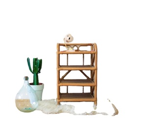 Muebles Vintage de mimbre, estante de mimbre de Vietnam - Product Image 3