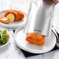 Sachets autoclavables haute température 121 ° Sachets sous vide en aluminium argenté de qualité alimentaire RCPP pour l'emballage alimentaire