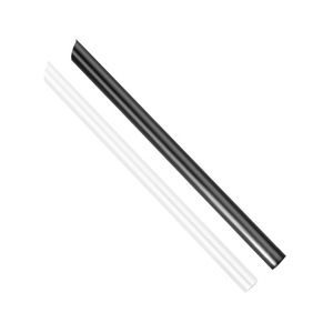 Disposable Straws Transparent Black And Color Mix Straight <b>Pipe</b> For <b>Bubble</b> Tea And Beverages Commercial Use - Product Image 1