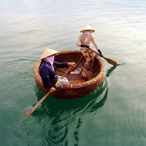 เรือไม้ไผ่สานมือเวียดนามสำหรับตกแต่งรีสอร์ทริมชายหาด จัดแสดงงานเทศกาลริมทะเล ตกแต่งงานปาร์ตี้ริมชายฝั่ง และจัดงานอีเว้นท์ - Product Image 1