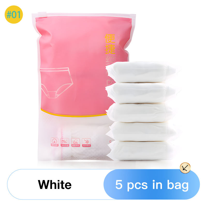 01 White-Bolsa de rise-5pcs-in Mid