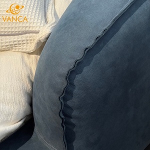 Colchón de lujo moderno italiano Puff azul marino <span class=keywords><strong>Lit</strong></span> Rond Round Circle Bed King Size <span class=keywords><strong>Ins</strong></span> Luxury Soft Senna Round Bed Frame - Product Image 6