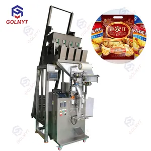 Chinese Automatic Electronic Weighing Scales Stacked Snacks Kurkure Pringels Banana Chips Popcorn Chips Packing Machine