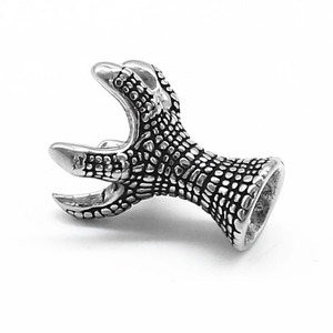 Yunnique – perle en acier inoxydable en forme de griffe de dragon, de forme irrégulière, pour la fabrication de bracelets, bijoux rétro, accessoires de bricolage - Product Image 5