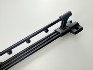 250-500mm Schwerlast-Metall-Auszugsschiene Eisenkugel-Abstandshalter Platzsparende Wandmontage Einzeldämpfer-Schiene für Kleiderschrank - Product Image 5