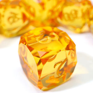 Dés en résine à bords diamantés, 7 pièces, prisme multi-facettes, dés <span class=keywords><strong>de</strong></span> <span class=keywords><strong>jeu</strong></span> <span class=keywords><strong>de</strong></span> rôle Dungeon and Dragon Dnd pour jeux <span class=keywords><strong>de</strong></span> <span class=keywords><strong>société</strong></span> - Product Image 5