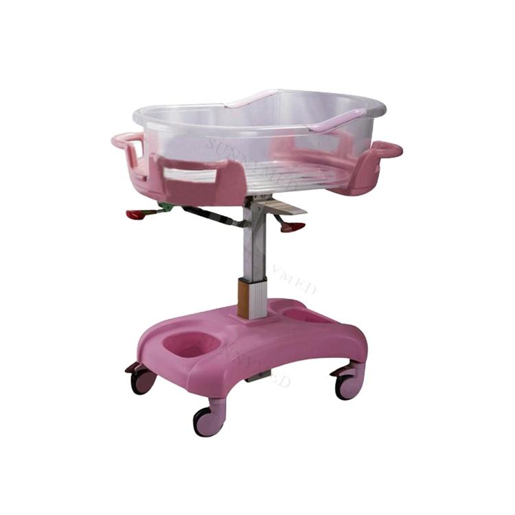 SY-R035 Transparent Plastic Bassinet Comfortable Baby Hospital Bed