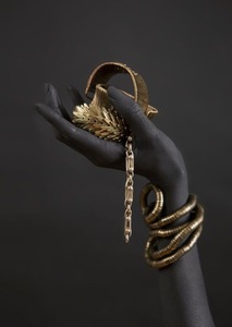 Creativo negro y oro pulsera joyería-inspirado pintura decorativa sin marco hogar vestíbulo sala de estar pintura colgante