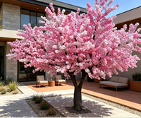 Guirlande de glycine blanche artificielle pour décoration de mariage en gros, fleurs de cerisier suspendues au plafond