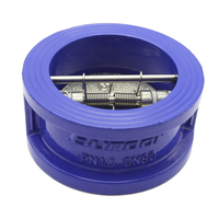 Clapet anti-retour DN100, clapets anti-retour pour air, clapets à bride G2, clapet oscillant haute pression hydraulique en acier inoxydable pour eau