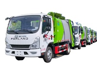 Camion compacteur à chargement arrière Foton 4x2 |   Camion de transport de déchets compact diesel de 5 m3 avec système de levage