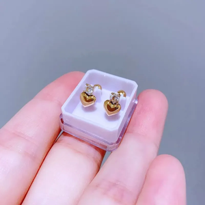 Pendientes minimalistas de aleación de titanio y acero inoxidable para mujer, joyería apilable de alta calidad, accesorios elegantes - Product Image 3