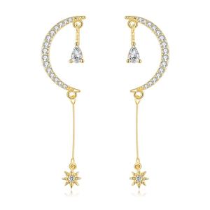 <span class=keywords><strong>Orecchini</strong></span> pendenti lunghi EL19 stella luna per donne di tutti i giorni per la <span class=keywords><strong>festa</strong></span> <span class=keywords><strong>della</strong></span> <span class=keywords><strong>mamma</strong></span> per il compleanno celesti gioielli Anti allergia <span class=keywords><strong>orecchini</strong></span> - Product Image 1