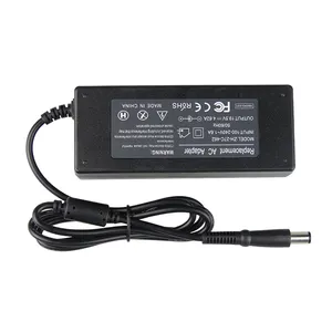 Carregador de laptop com 19.5V 4.62A Pin Adaptador AC aprovado pela CE com potência de 7.4*5.0mm 90W para Dell Adaptador de Laptop Carregador de Desktop DC