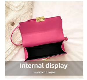 Nuevo bolso bandolera de lujo para mujer con cierre de botón de PU estilo retro, bolso de hombro portátil. - Product Image 6