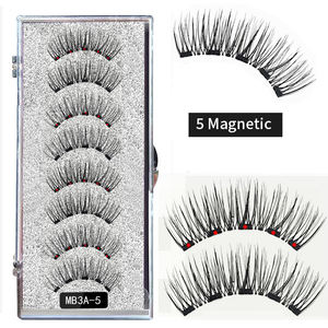 Großhandel Wimpern verlängerung Fluffy Wispy Magnetic Wimpern Private Label Custom 3D Magnetic Lashes - Product Image 1