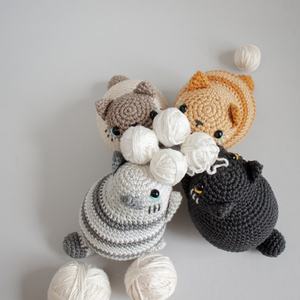 2025 nouveau Design Crochet enfants animaux cadeaux à la main en <span class=keywords><strong>peluche</strong></span> tricoté <span class=keywords><strong>chat</strong></span> jouets doux et confortable Crochet <span class=keywords><strong>chat</strong></span> poupée - Product Image 5