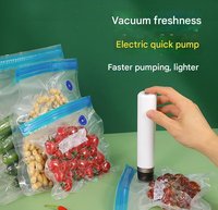 Scelleuse sous vide portable mini à main avec 6 sacs, rechargeable par type-C, pour la conservation des aliments secs et humides, pour un usage domestique et extérieur