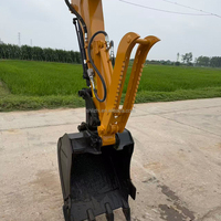 Mini-excavatrice SANY SY35U d'occasion 3,5 tonnes, 98% neuve, moteur Yanmar 3TNV88, pompe, roulement, conception primée, bras de flèche, patin en caoutchouc, pince hydraulique