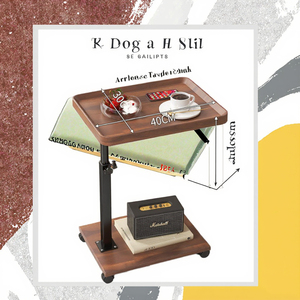 Mesa auxiliar de madera de diseño nórdico moderno, estante de café cuadrado, mesa de esquina en forma de <span class=keywords><strong>C</strong></span> para uso doméstico para sala de estar y dormitorio - Product Image 2