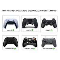 Capuchons de joystick antidérapants en silicone multicolores 8-en-1 à profil haut et bas pour manettes PS5/PS4/Xbox One/Switch Pro