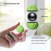 Ballon sensoriel magnétique en silicone, nouveauté transfrontalière, jouet élastique anti-stress, idéal pour les 7-14 ans, coffret cadeau