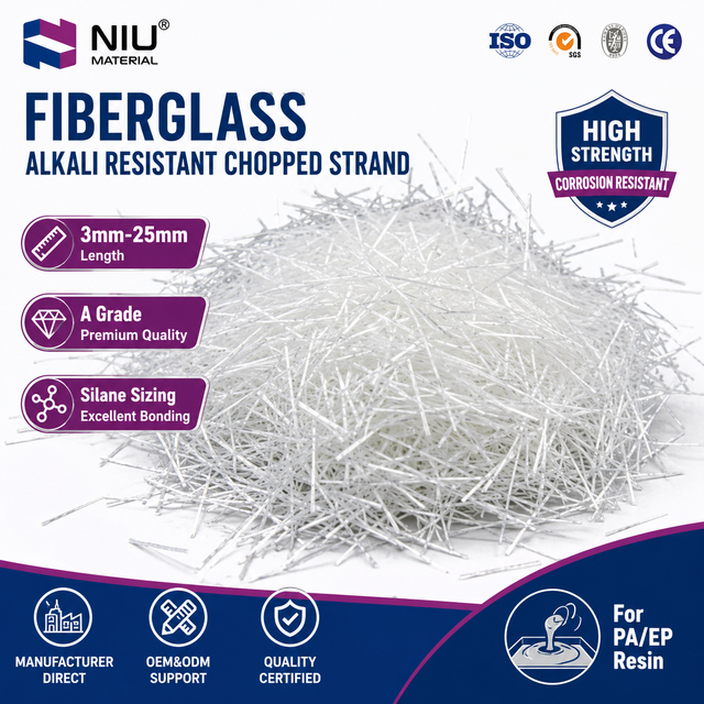 12mm ARG for Reinforced Concrete Gypsum Board Building Price Manufacturer Supplier AR Fiberglass Chopped Strands