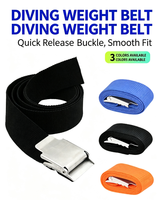 Ceinture de plongée en nylon avec boucle à dégagement rapide, blocs de plomb lestés en nylon, couleur noire, longueur étendue, lest de pêche et de plongée